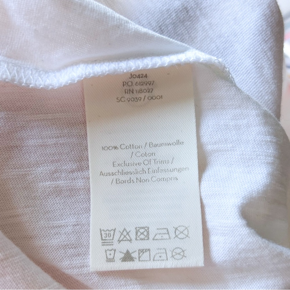 Boden Eloise Jersey Kaftan Tunic Beach Coverup Cotton Boho White Colorful Small - Picture 7 of 16